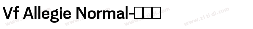 Vf Allegie Normal字体转换